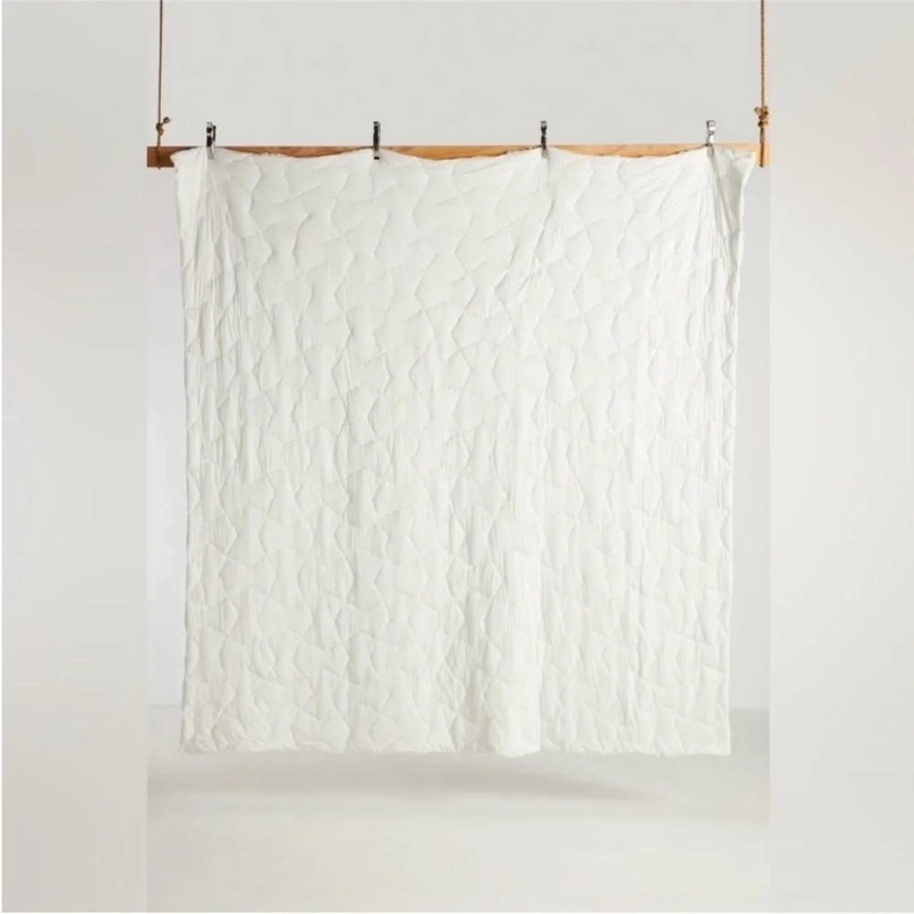 Anthropologie Constance Cotton Jersey Cloud Quilt Size King NWT